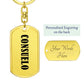 Consuelo v01 - Luxury Dog Tag Keychain