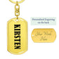 Kirsten v01 - Luxury Dog Tag Keychain