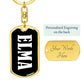 Elma v03 - Luxury Dog Tag Keychain