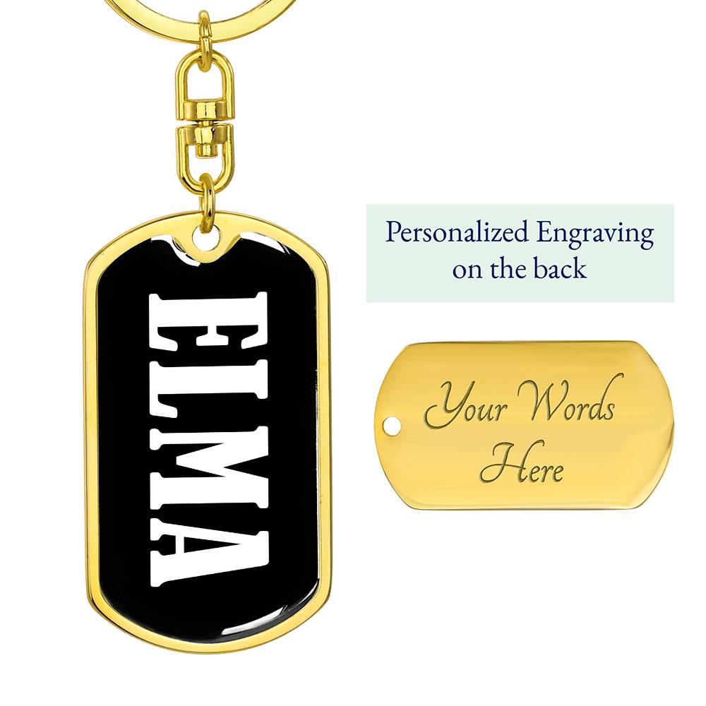 Elma v03 - Luxury Dog Tag Keychain
