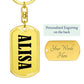 Alisa v01 - Luxury Dog Tag Keychain