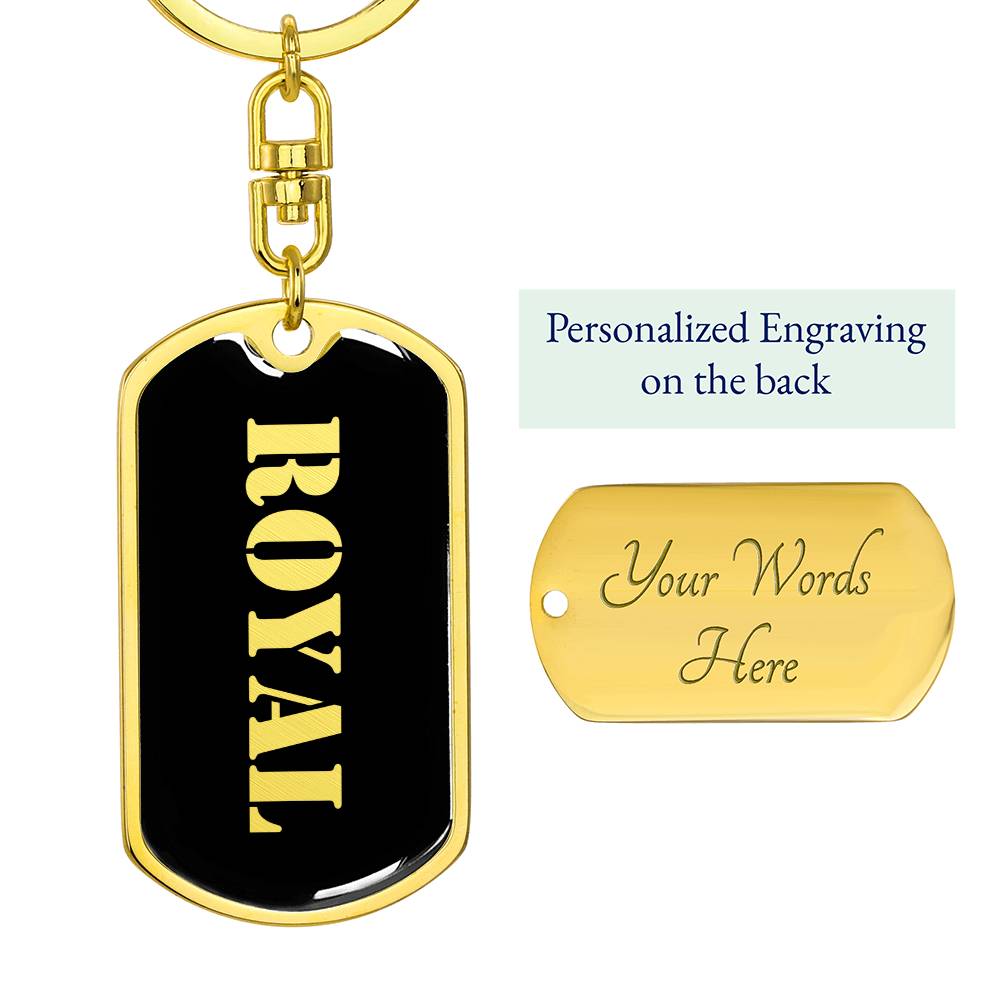 Royal v2 - Luxury Dog Tag Keychain