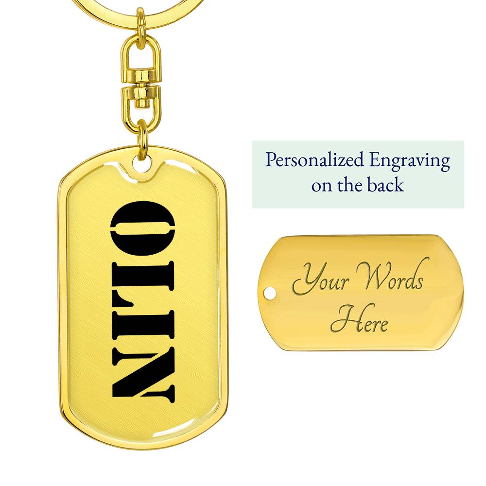 Olin - Luxury Dog Tag Keychain