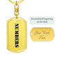 Numbers - Luxury Dog Tag Keychain