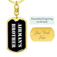 Airman's Brother v3 - Luxury Dog Tag Keychain