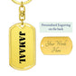 Jamaal - Luxury Dog Tag Keychain