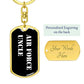 Air Force Uncle v3 - Luxury Dog Tag Keychain