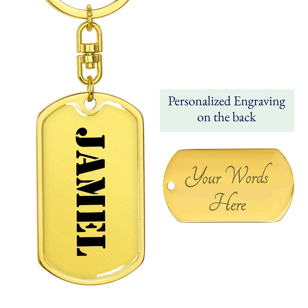 Jamel - Luxury Dog Tag Keychain