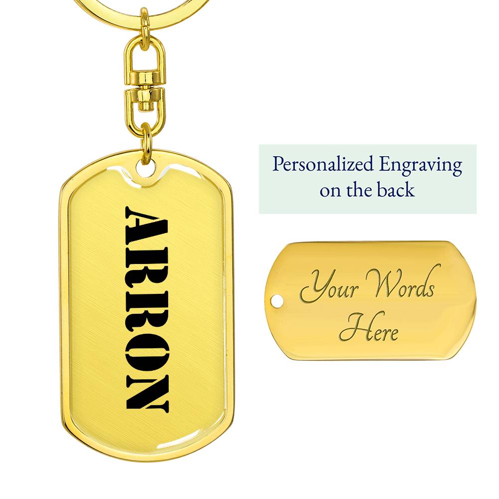 Arron - Luxury Dog Tag Keychain