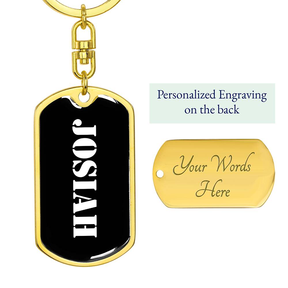 Josiah v3 - Luxury Dog Tag Keychain