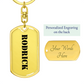 Rodrick - Luxury Dog Tag Keychain