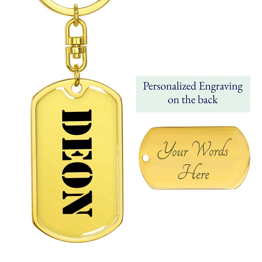 Deon - Luxury Dog Tag Keychain