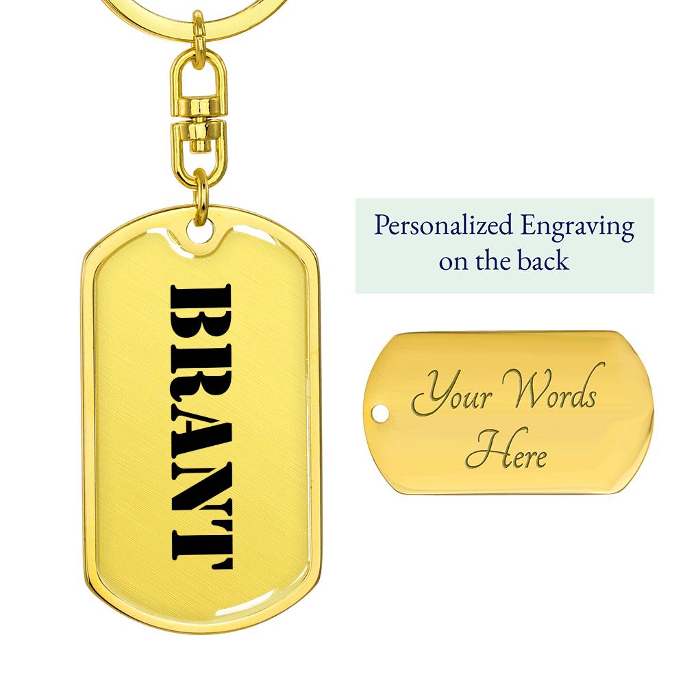 Brant - Luxury Dog Tag Keychain
