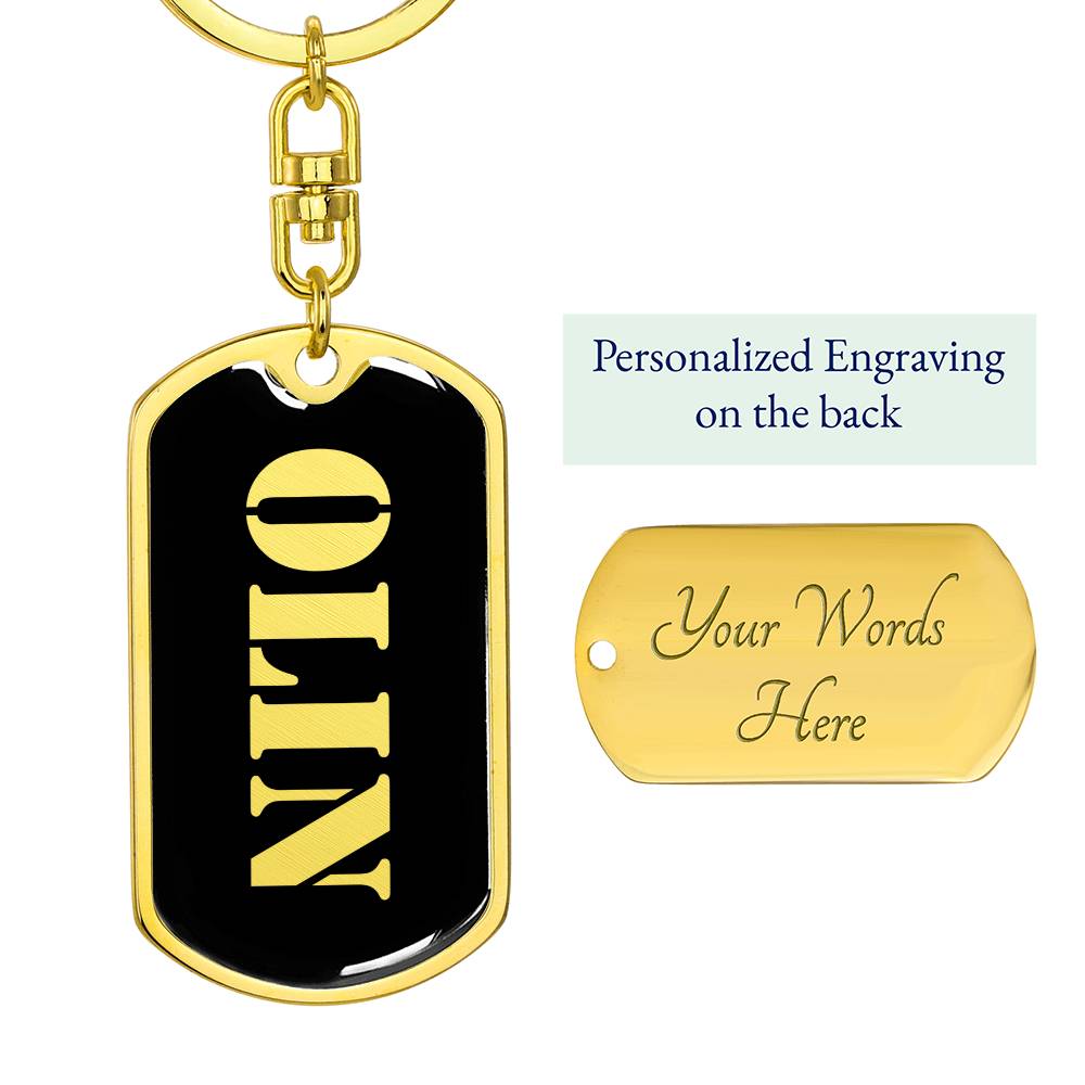 Olin v2 - Luxury Dog Tag Keychain