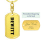 Dewitt - Luxury Dog Tag Keychain