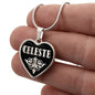 Celeste v02 - Heart Pendant Luxury Necklace