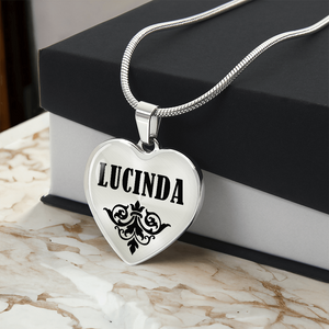 Lucinda v01 - Heart Pendant Luxury Necklace