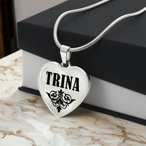 Trina v01 - Heart Pendant Luxury Necklace