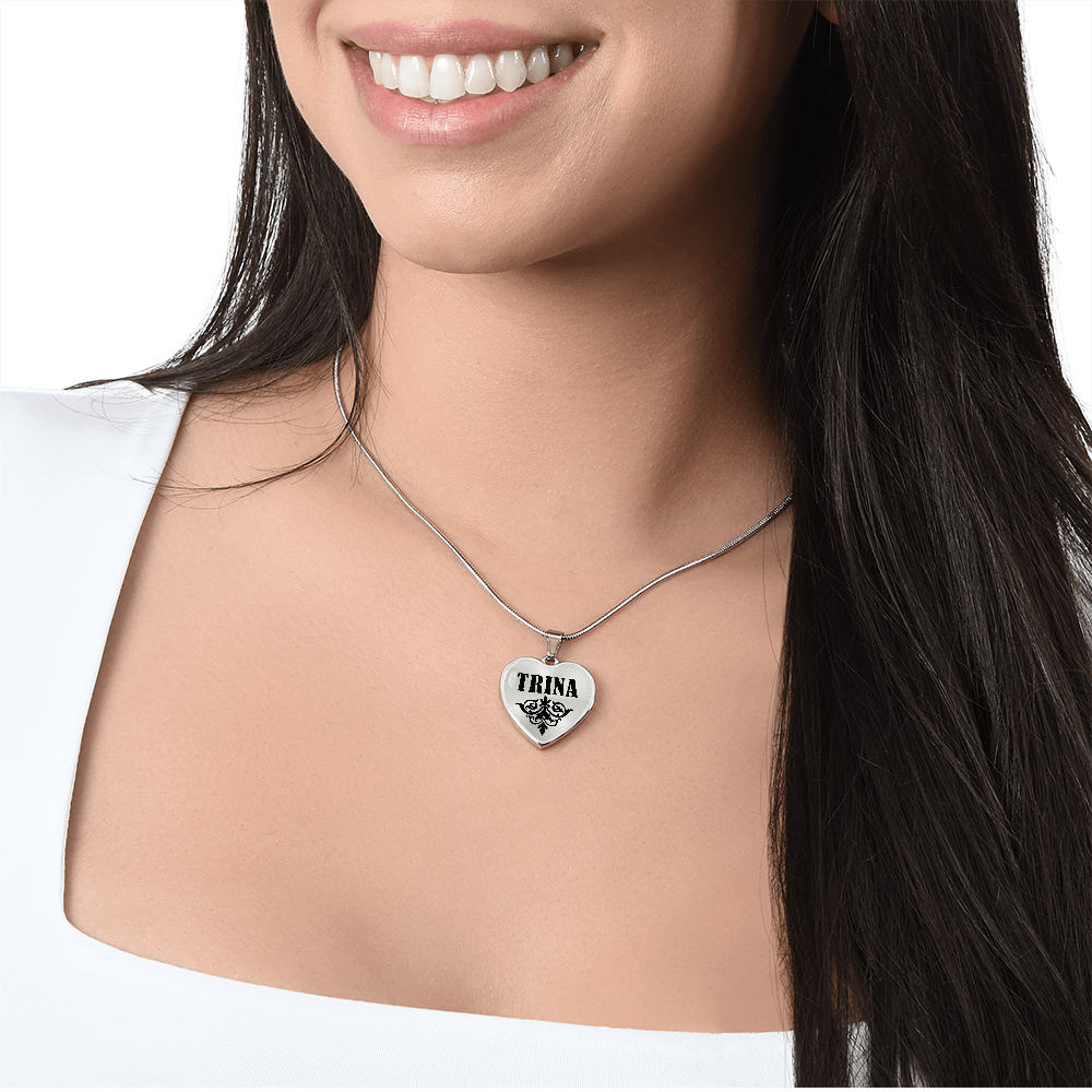 Trina v01 - Heart Pendant Luxury Necklace