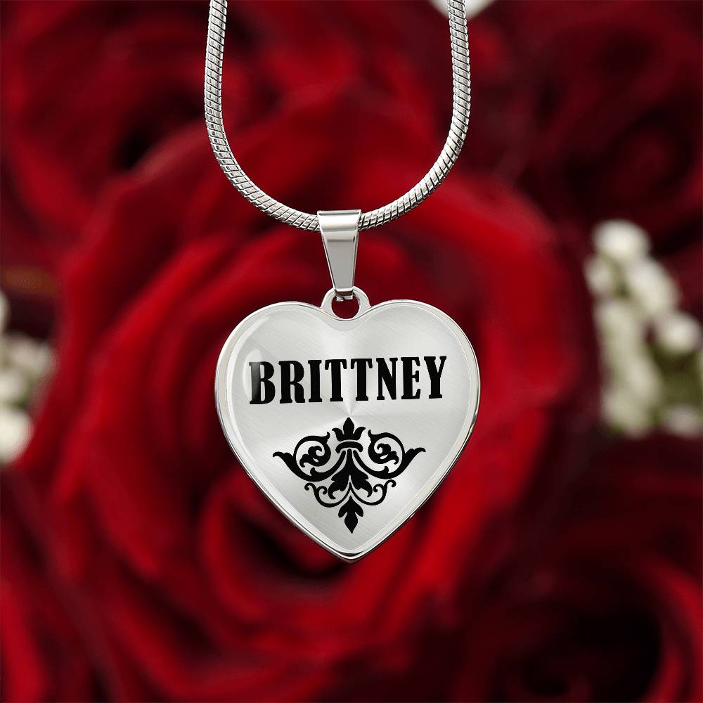 Brittney v01 - Heart Pendant Luxury Necklace