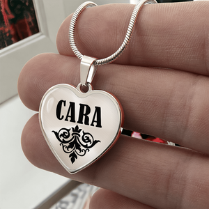Cara v01 - Heart Pendant Luxury Necklace