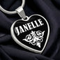 Janelle v03 - Heart Pendant Luxury Necklace