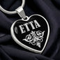 Etta v02 - Heart Pendant Luxury Necklace