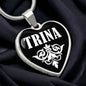 Trina v03 - Heart Pendant Luxury Necklace