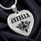 Estella v01 - Heart Pendant Luxury Necklace