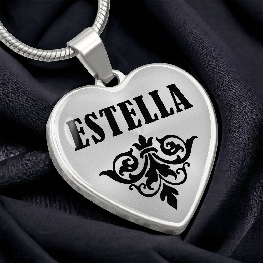 Estella v01 - Heart Pendant Luxury Necklace