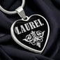 Laurel v02 - Heart Pendant Luxury Necklace