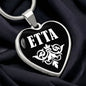 Etta v03 - Heart Pendant Luxury Necklace