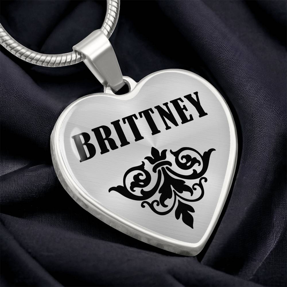 Brittney v01 - Heart Pendant Luxury Necklace