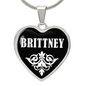 Brittney v03 - Heart Pendant Luxury Necklace
