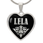 Lela v02 - Heart Pendant Luxury Necklace