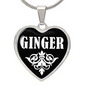 Ginger v03 - Heart Pendant Luxury Necklace