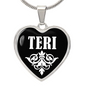 Teri v03 - Heart Pendant Luxury Necklace