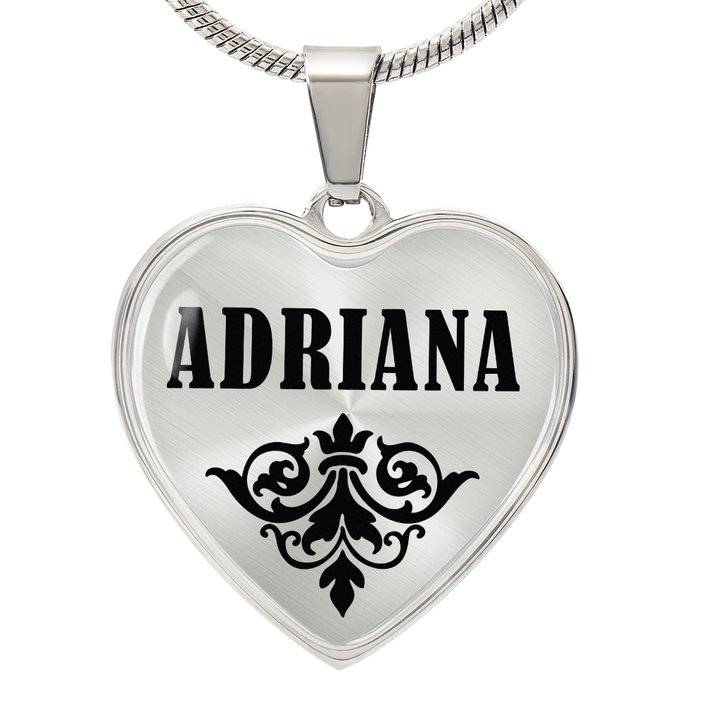 Adriana v01 - Heart Pendant Luxury Necklace