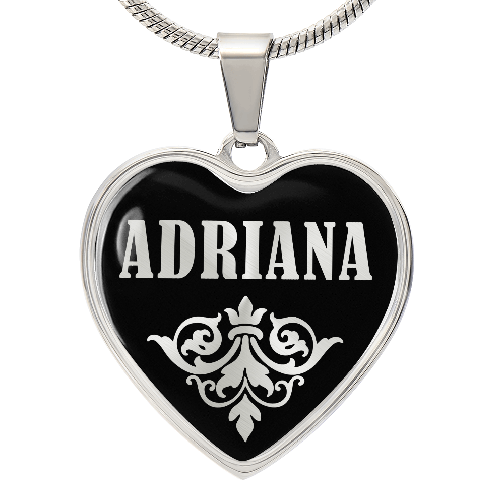 Adriana v02 - Heart Pendant Luxury Necklace