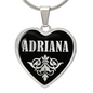 Adriana v02 - Heart Pendant Luxury Necklace