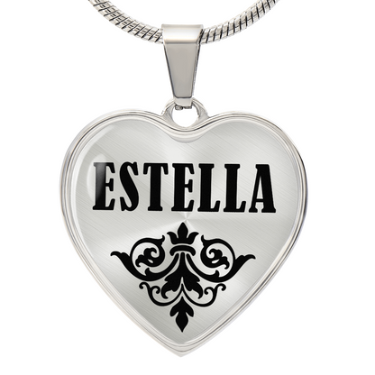 Estella v01 - Heart Pendant Luxury Necklace