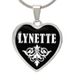Lynette v03 - Heart Pendant Luxury Necklace