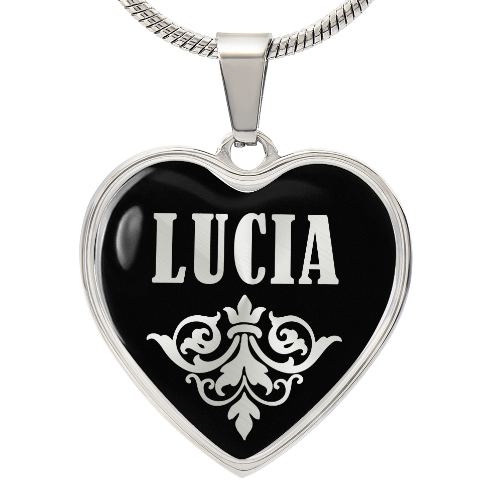 Lucia v02 - Heart Pendant Luxury Necklace