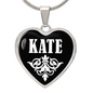 Kate v03 - Heart Pendant Luxury Necklace