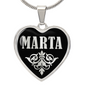 Marta v02 - Heart Pendant Luxury Necklace