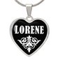 Lorene v03 - Heart Pendant Luxury Necklace