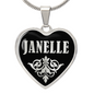 Janelle v02 - Heart Pendant Luxury Necklace