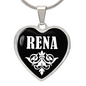 Rena v03 - Heart Pendant Luxury Necklace