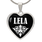 Lela v03 - Heart Pendant Luxury Necklace