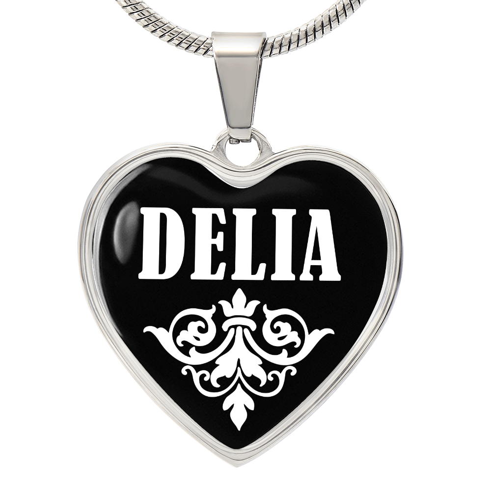 Delia v03 - Heart Pendant Luxury Necklace
